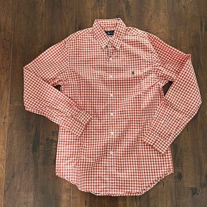 Ralph Lauren Orange checkered button up